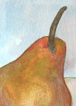 Bosc Pear I  Emma Espino Macari Brookfield WI watercolor